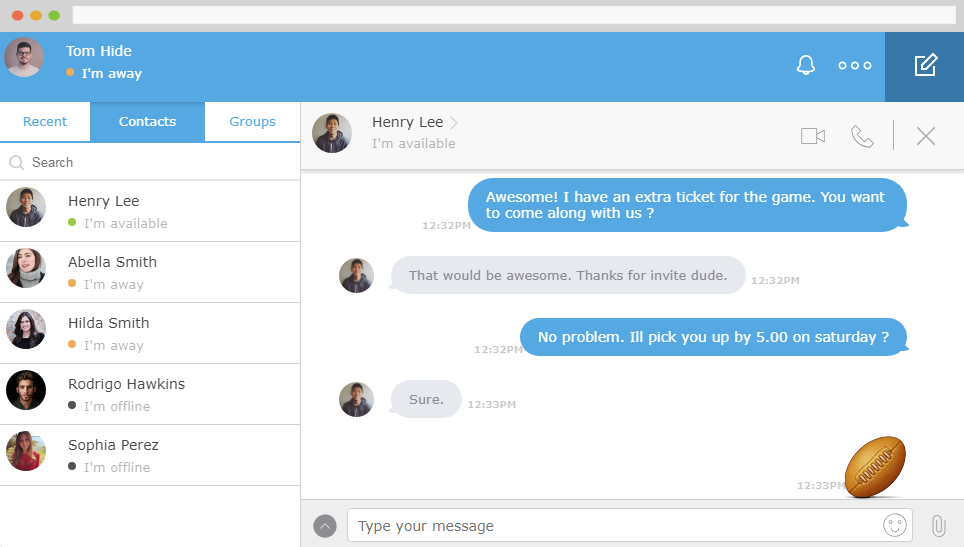 2.Marketing &gt; Website | Chat : This feature allows your visitors to chat with your sales teams. It is connected the front end to the Administration&gt;HelpDesk feature. The employees dedicated are selected from the HelpDesk feature. Then the visitor can send them messages directly from your website or dedicated extranet.