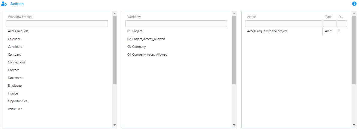 3.Administration &gt; Entities Actions : This feature describes workflow activities. Click on the menu Calendar and in the next window you can check the task and report of this workflow, and create the new task in the 3-D window. 

